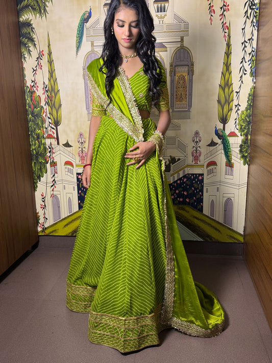 Leher Rangini Lehenga