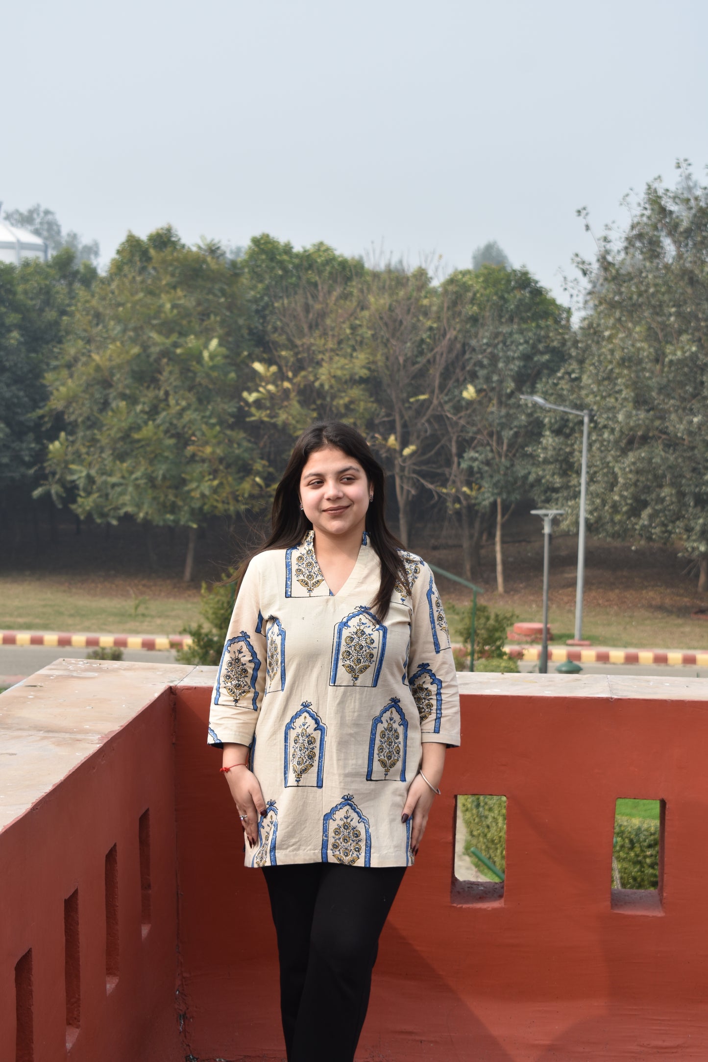 Tatva Ajrakh Kurti