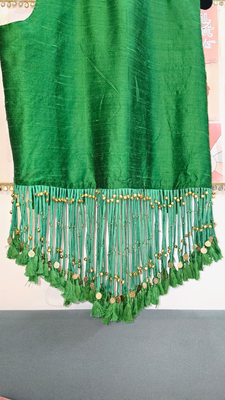 Taarika Raw Silk Tassel Jacket