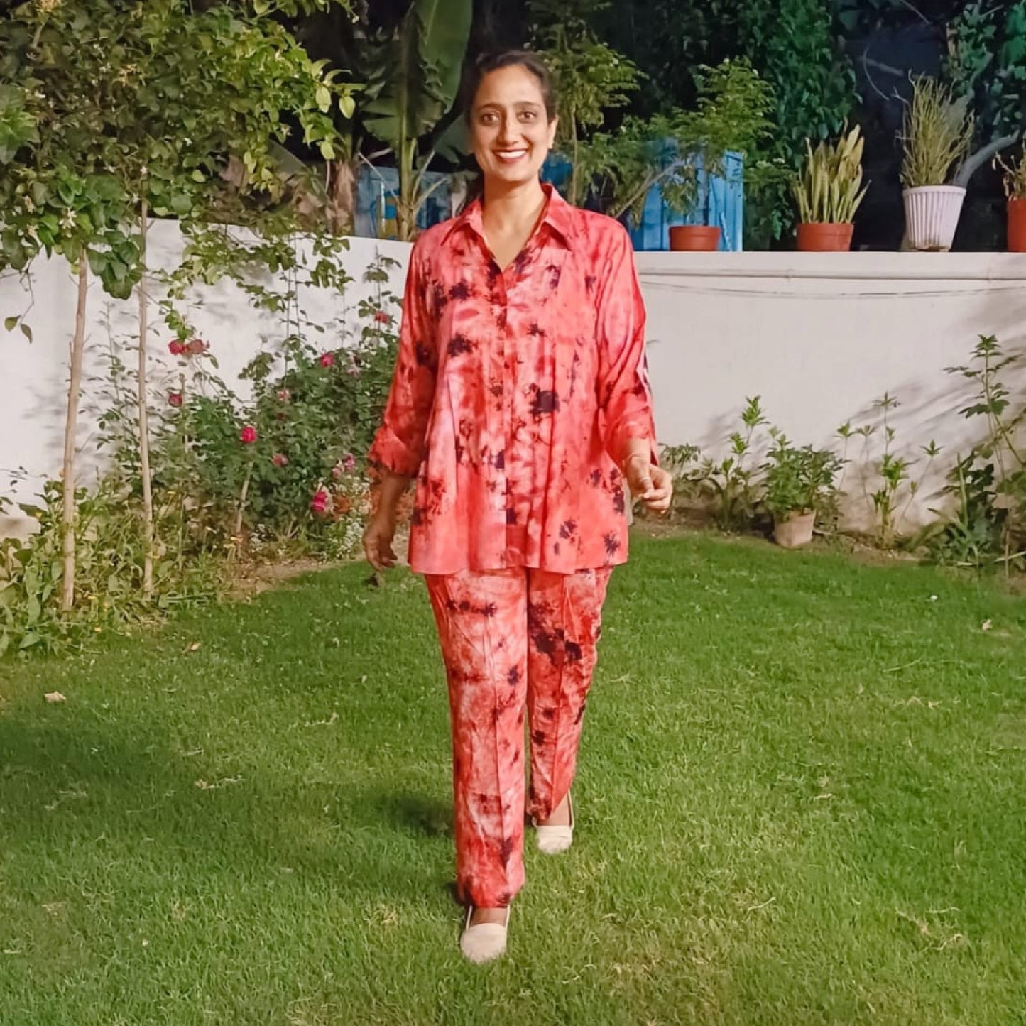 Red Tie Die Co-ord Set