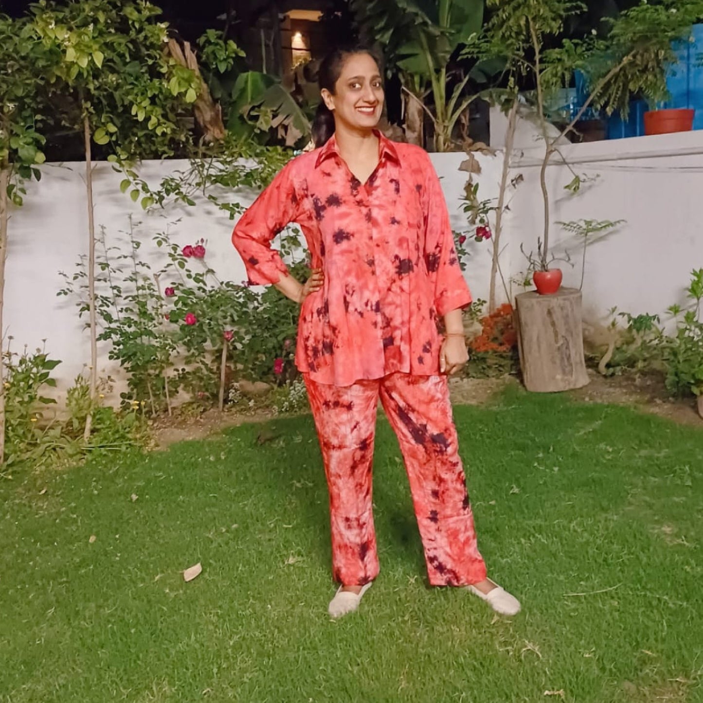 Red Tie Die Co-ord Set