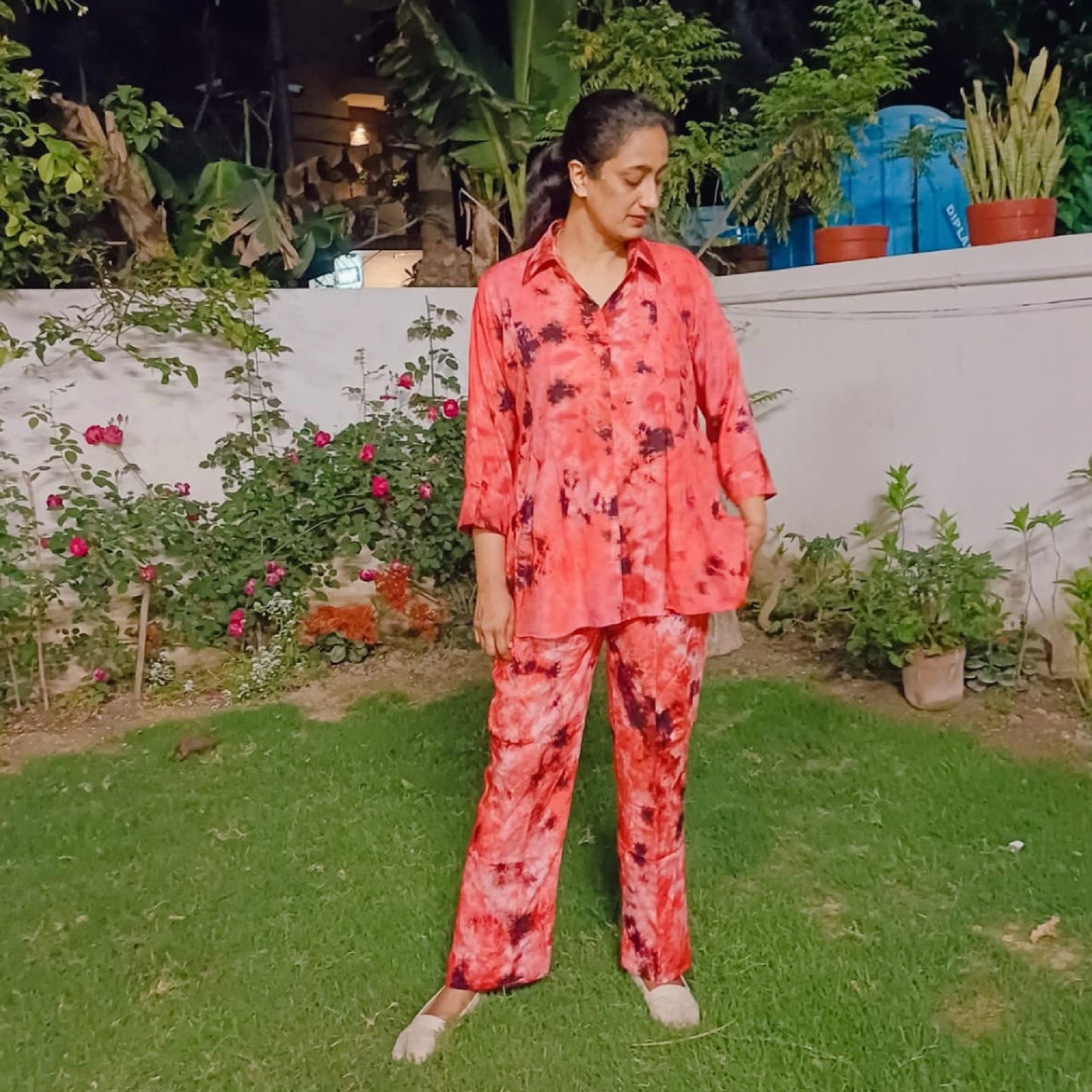 Red Tie Die Co-ord Set