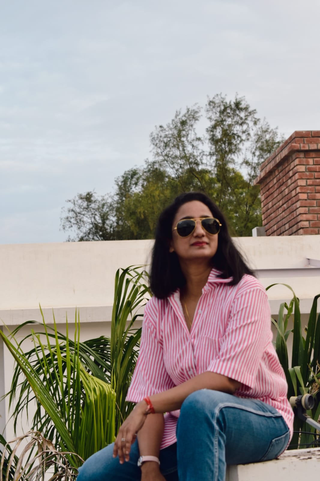 Rosy Stripe Everyday Shirt 🌸
