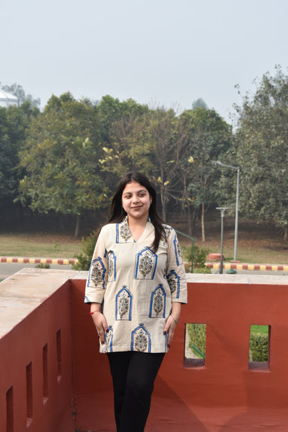 Tatva Ajrakh Kurti