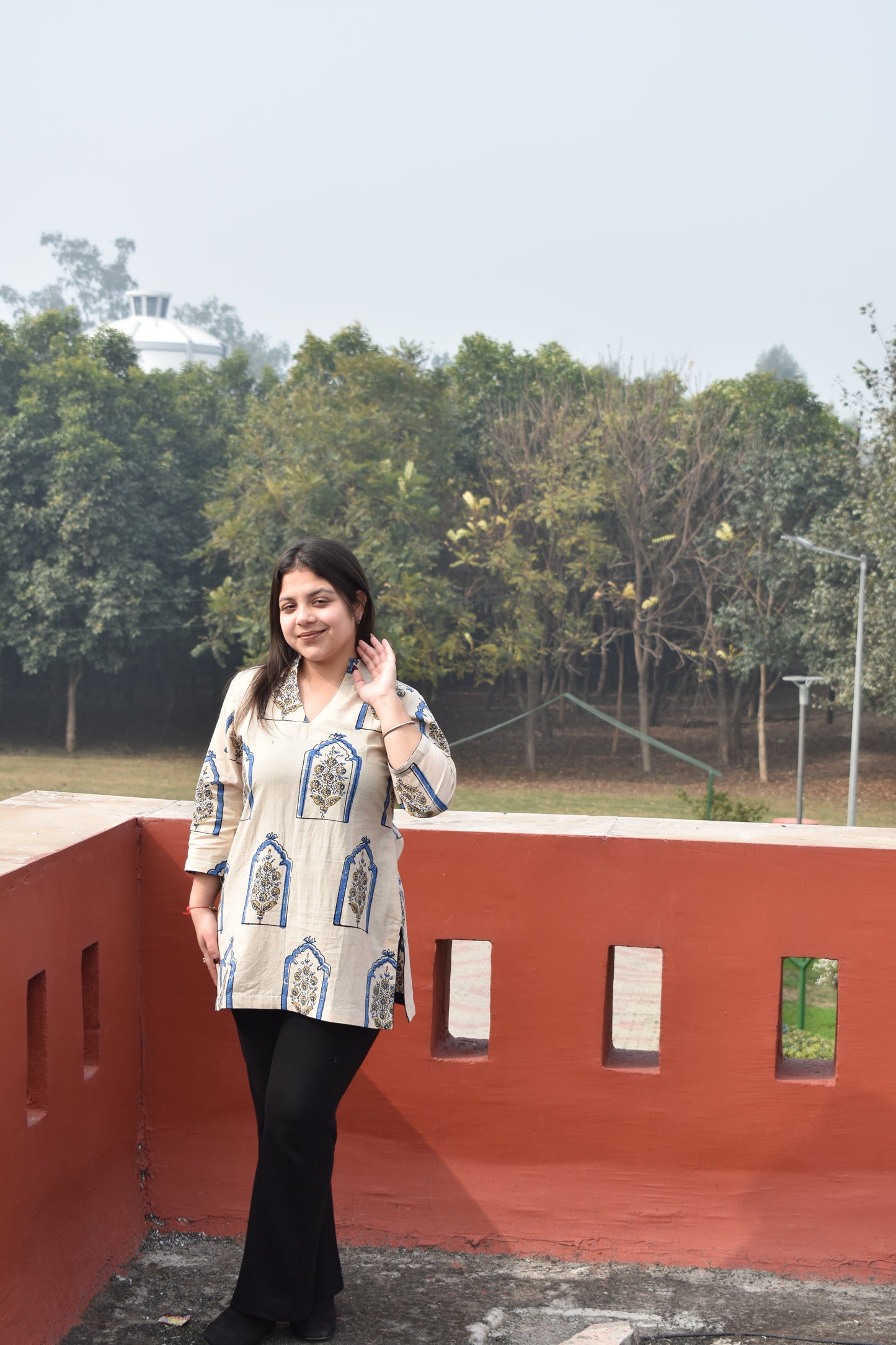 Tatva Ajrakh Kurti