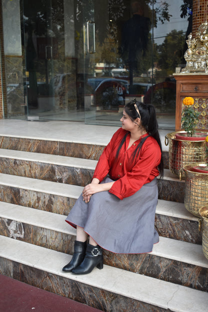 Rustic Charm Jute Skirt