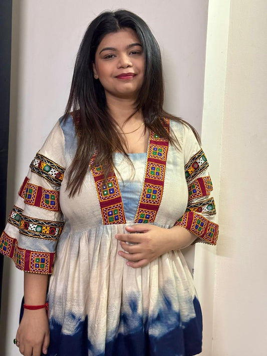 Azure Kutch Charm Top