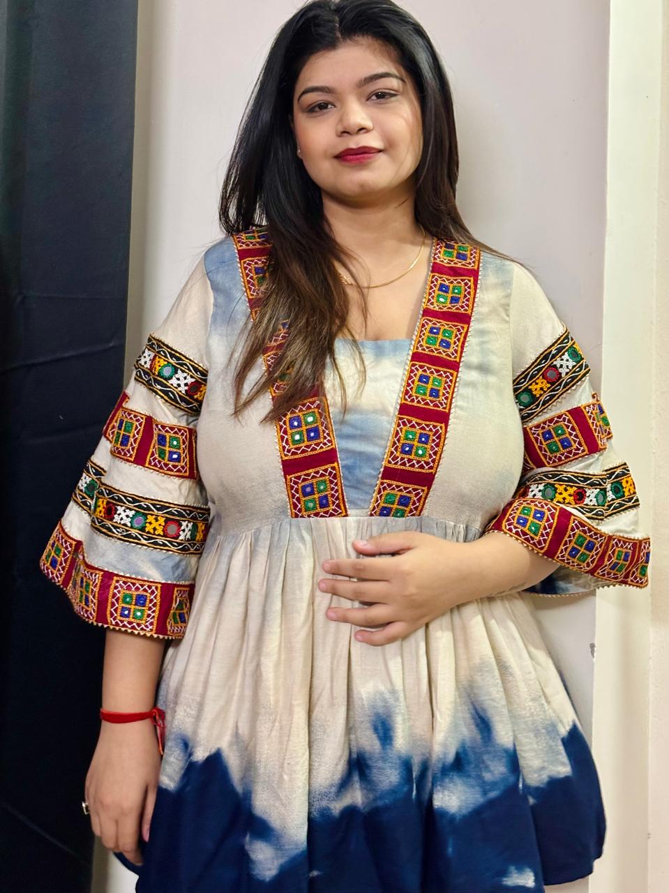 Azure Kutch Charm Top