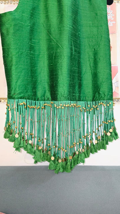 Taarika Raw Silk Tassel Jacket