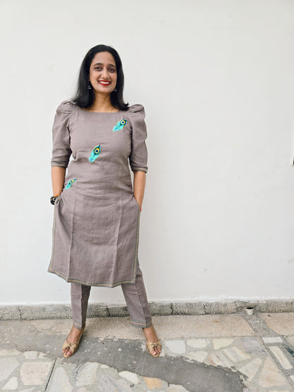 Morpankhi Jute Co-ord Set