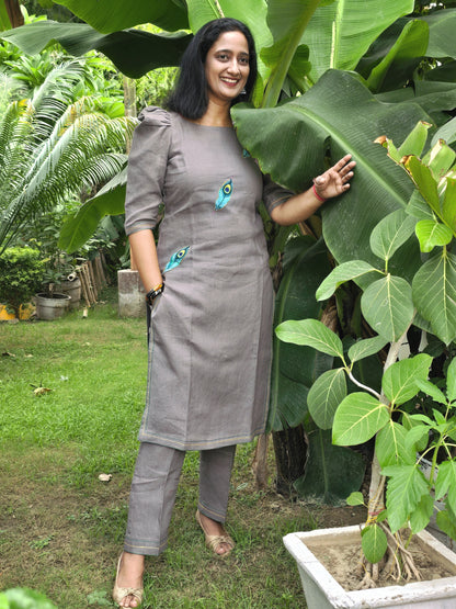 Morpankhi Jute Co-ord Set