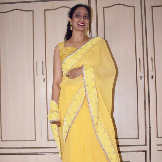 Haldi Function Saree