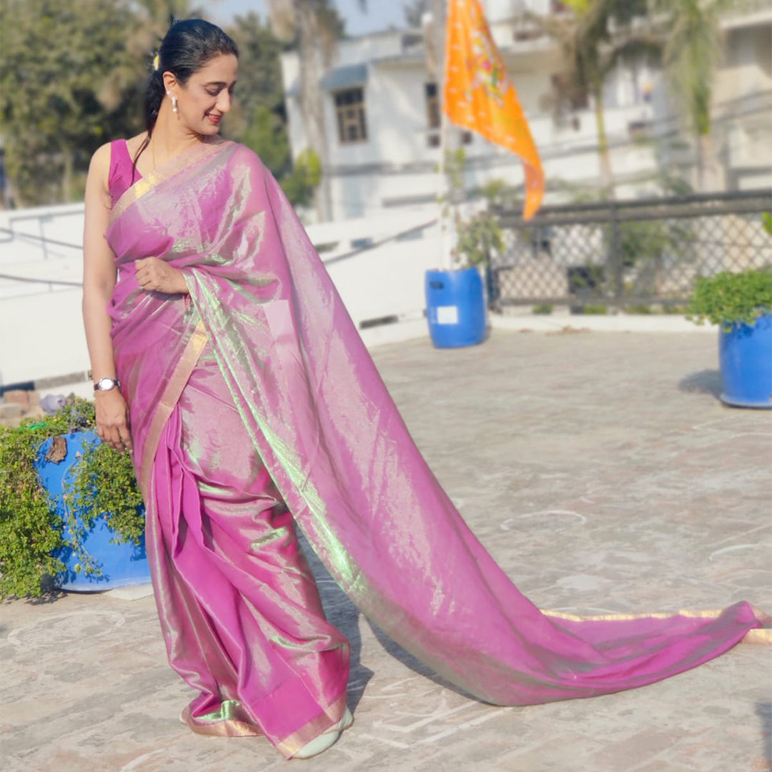 Dual Shade Saree