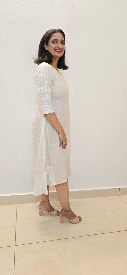 Sipiyan Chikankari Dress