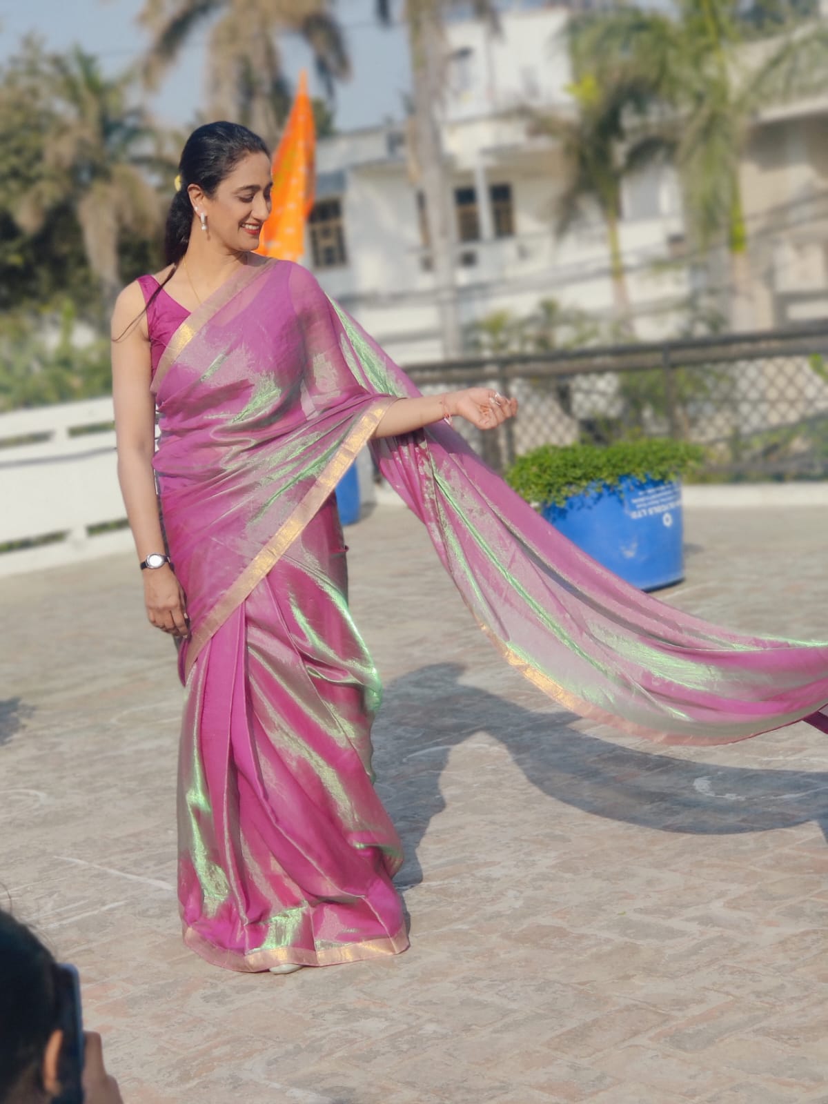 Dual Shade Saree