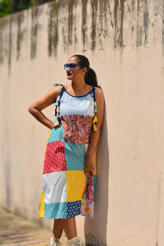 Rangchakra Patchwork Dress