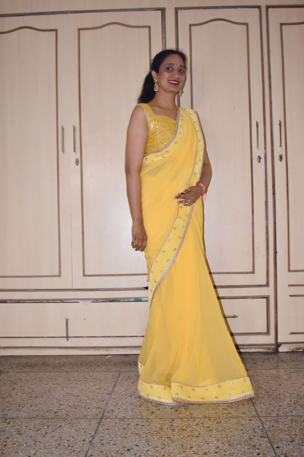 Haldi Function Saree