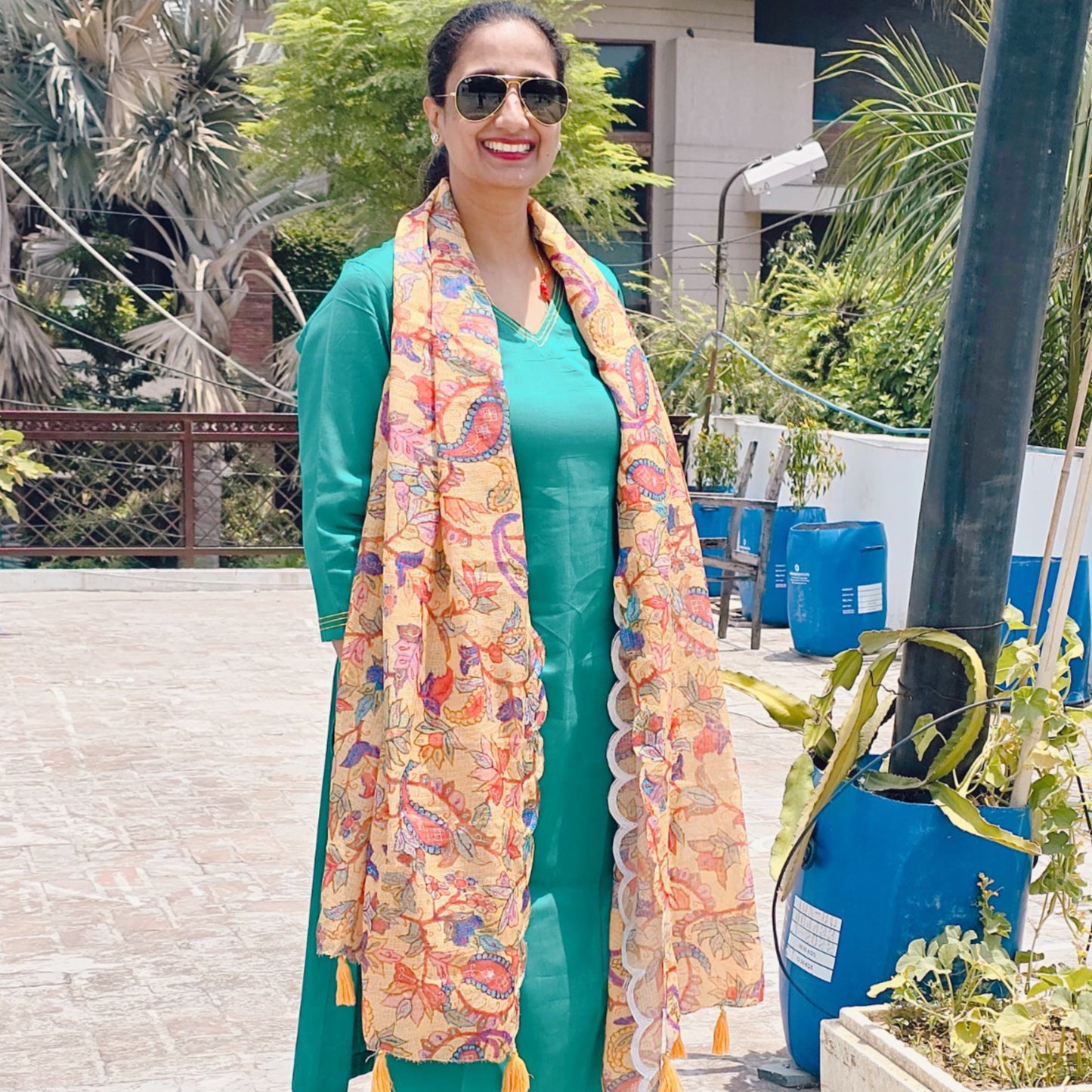 Green Kurta and Pant Suit