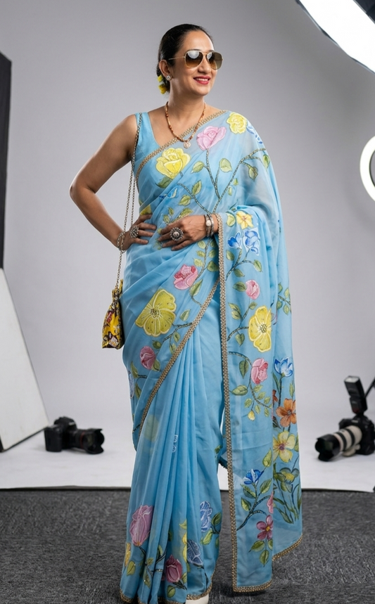 Rangrez Georgette Saree