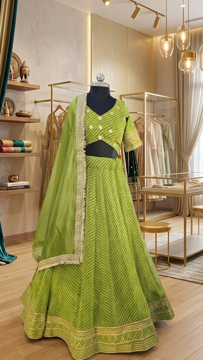 Leher Rangini Lehenga