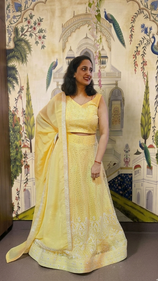 Pehli Dhoop Lehenga ☀️💛