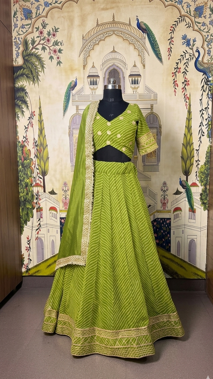 Leher Rangini Lehenga
