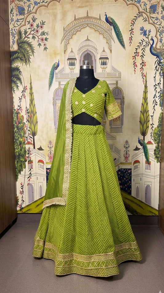 Leher Rangini Lehenga