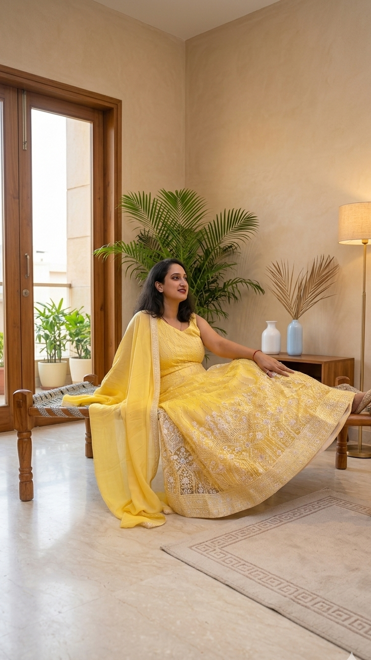 Pehli Dhoop Lehenga ☀️💛
