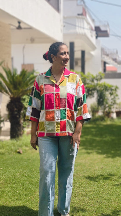 Patchwork Poetry Shirt