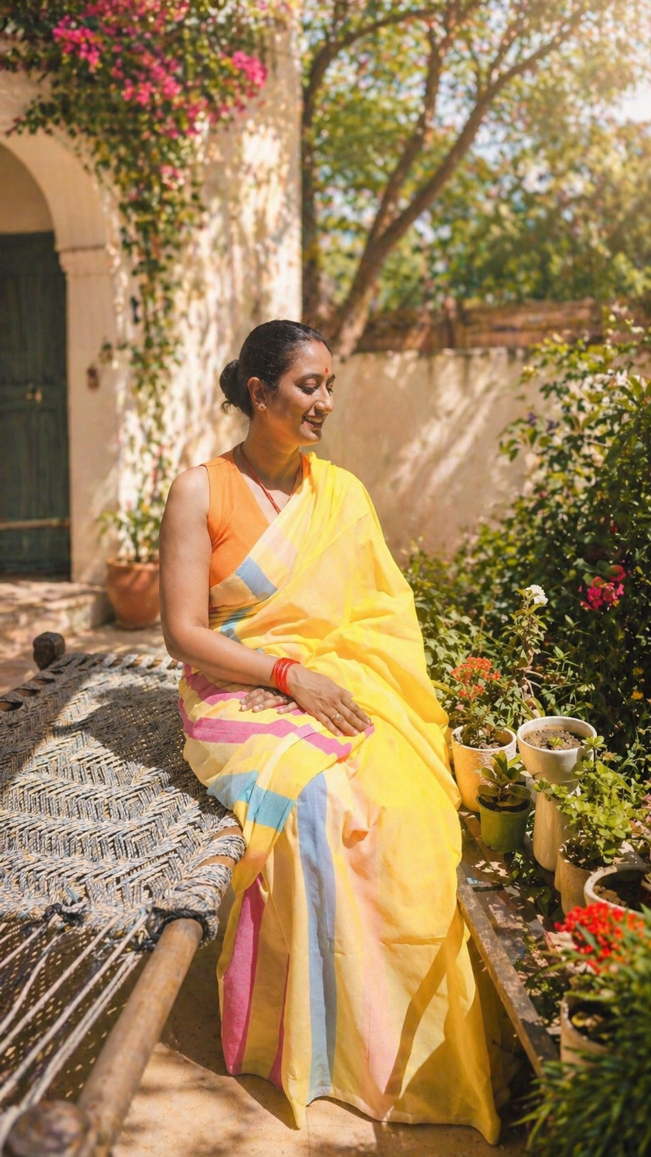 Basanti Tarang Saree