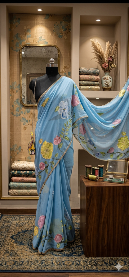 Rangrez Georgette Saree